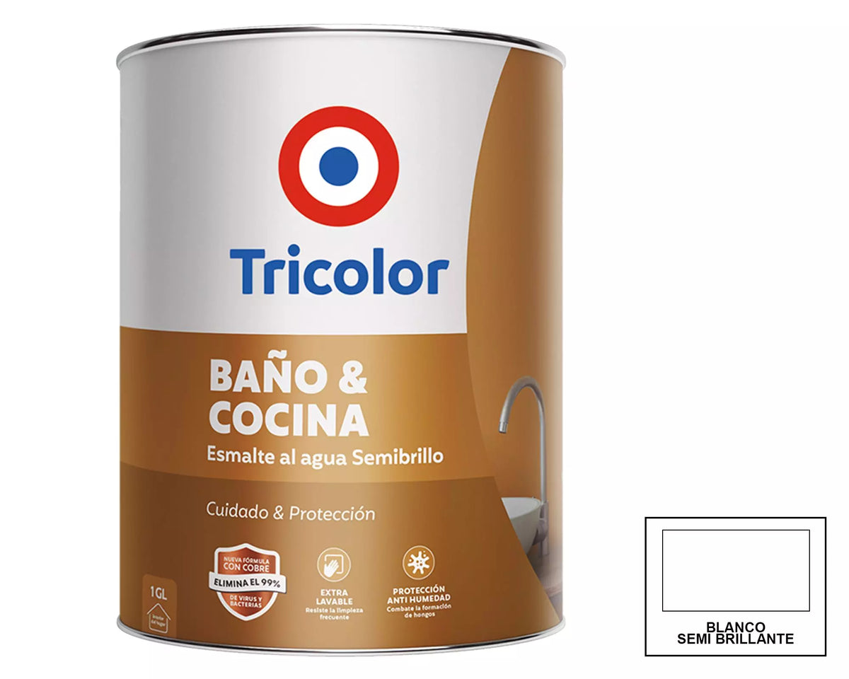 Tricolor Baño Y Cocina Blanco 1 Gl