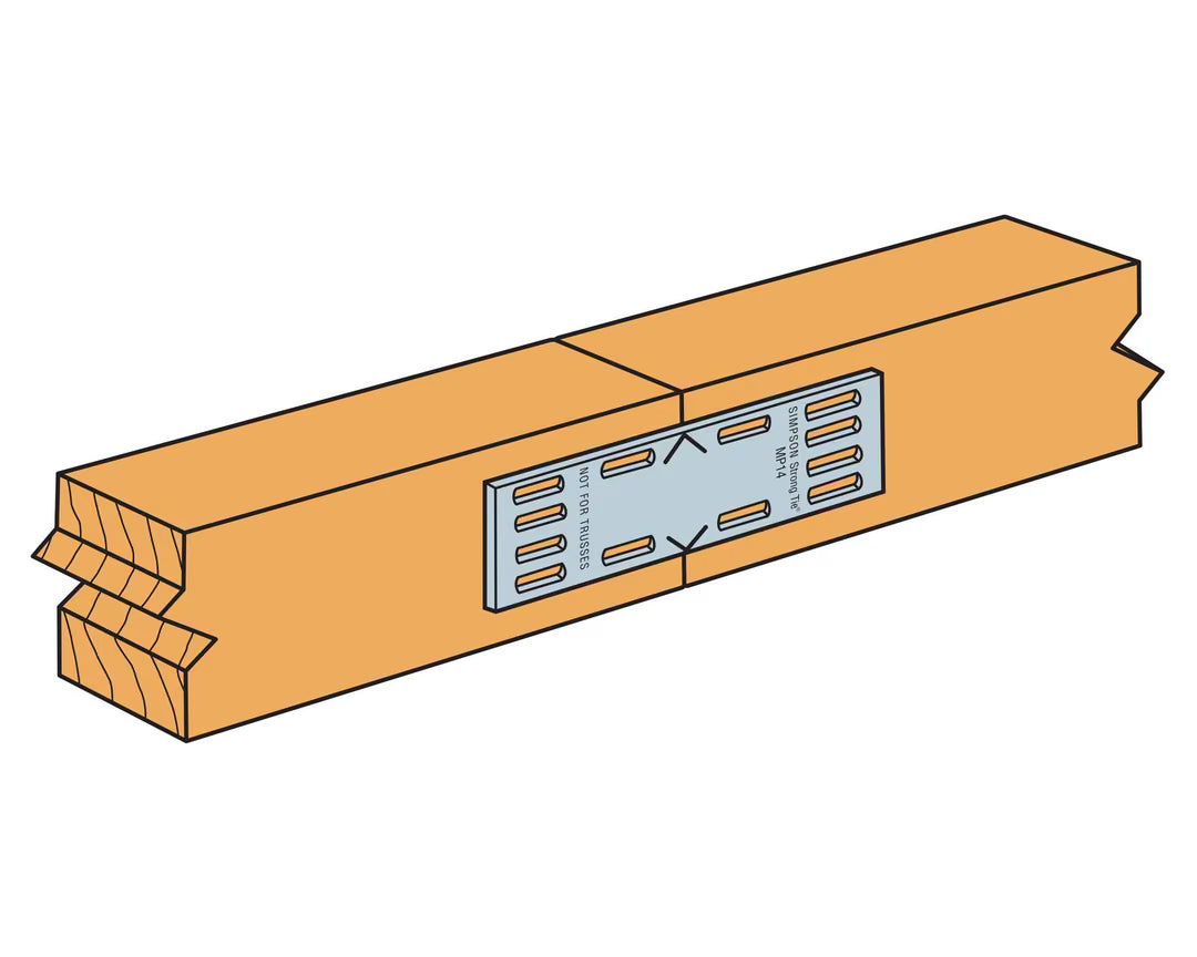 Simpson Placa Dentada 1 X 4 100 Un Mp14