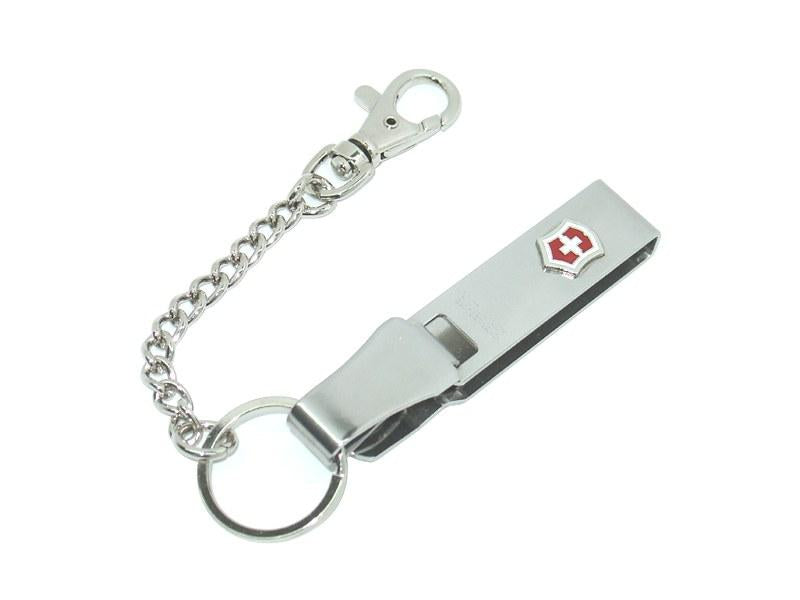 Victorinox Clip Llavero Porta Cinturon Con Cadena 4.1859