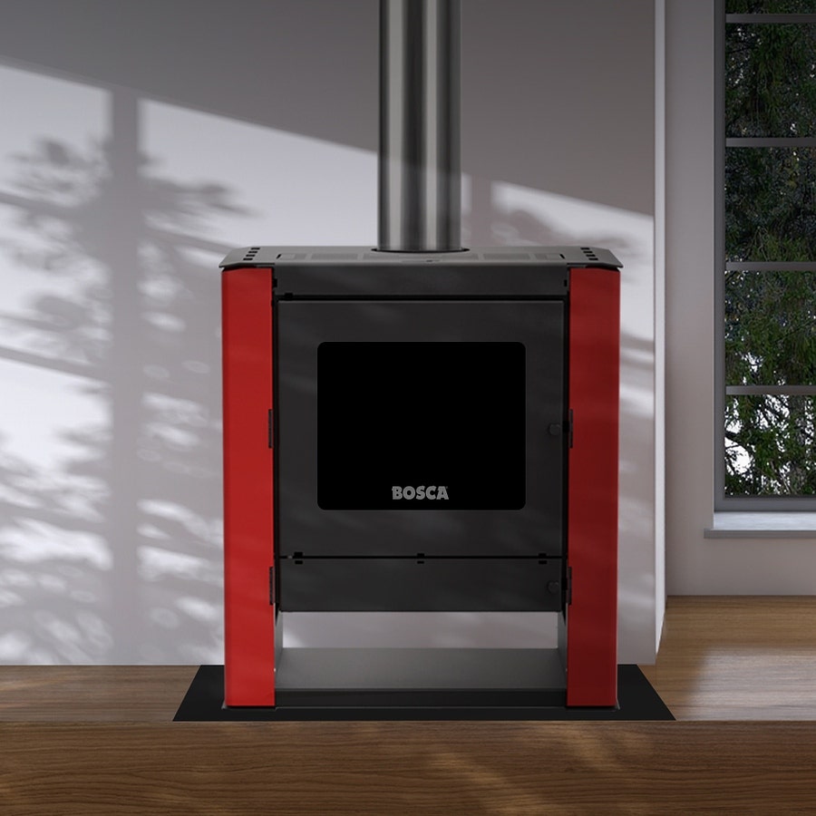 Bosca Estufa A Le&ntilde;a Gold 500 Burdeo Black Vision