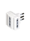 Bticino Enchufe Adapt Triple 2P+T 10A Blanco S3603De