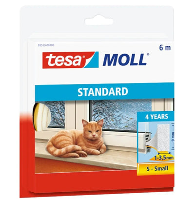 Tesa Moll   9 Mm X  6,0 Mt  5559  Pvc Blanco