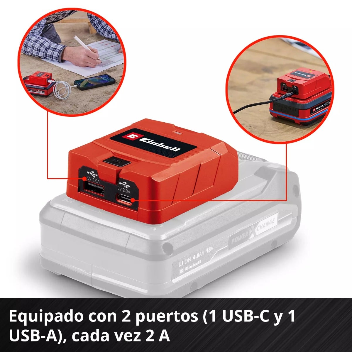 Einhell Cargador Usb Tipo A/c - 4514148