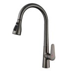 Duschy Monomando Lavaplato Extraible Gun Metal 860-90
