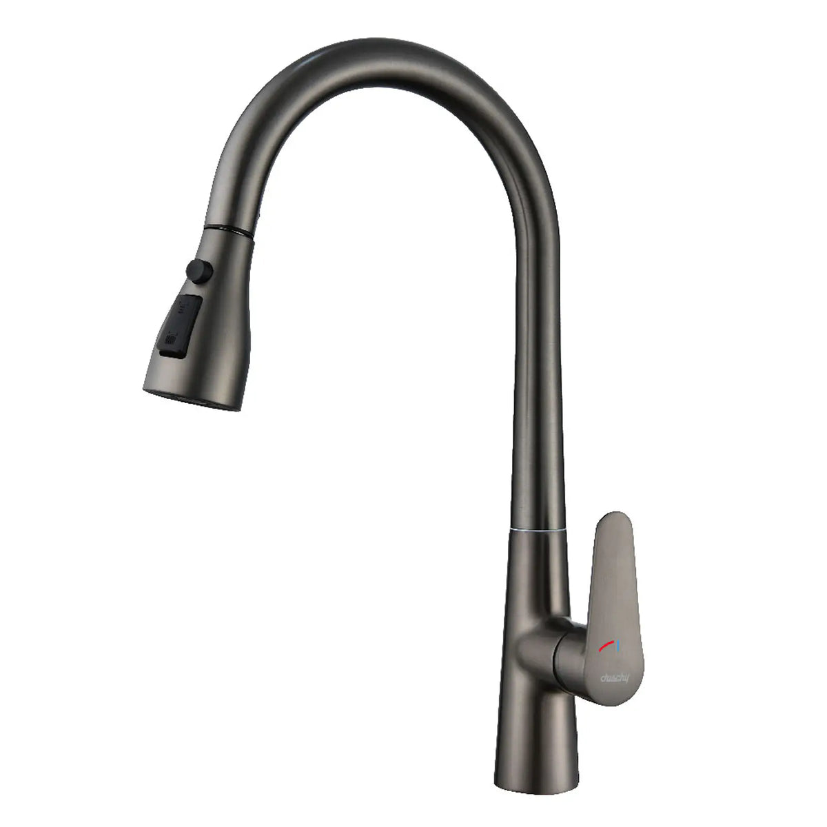 Duschy Monomando Lavaplato Extraible Gun Metal 860-90