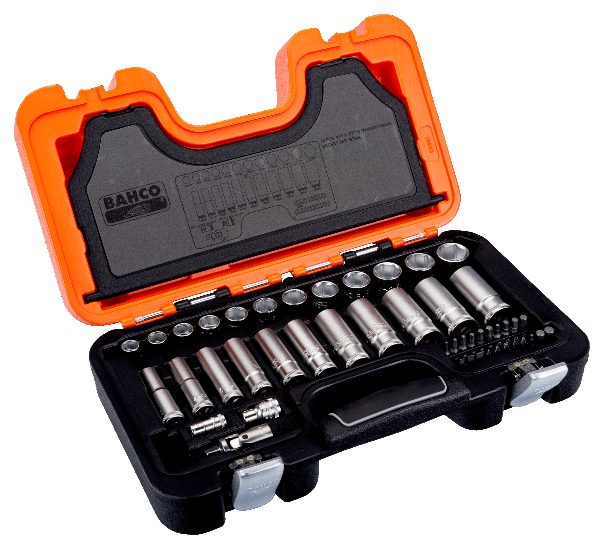 Bahco Maleta Llave Dado 1/4 Y 3/8 Largos S330l