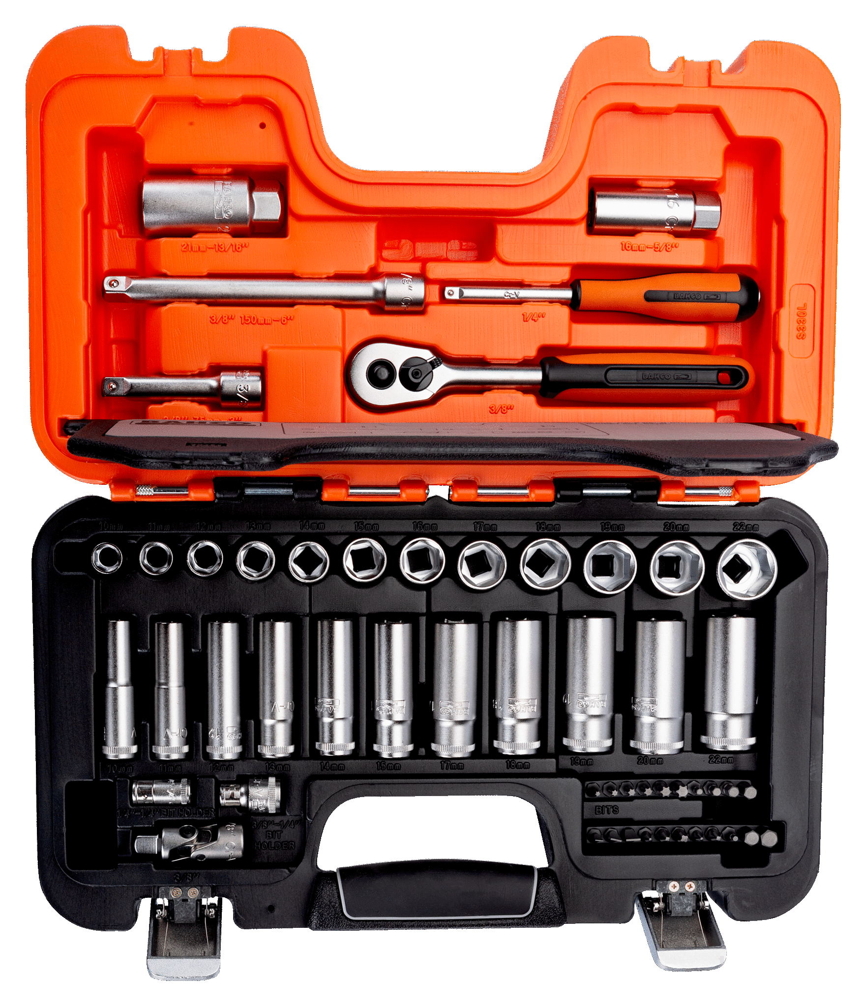 Bahco Maleta Llave Dado 1/4 Y 3/8 Largos S330l
