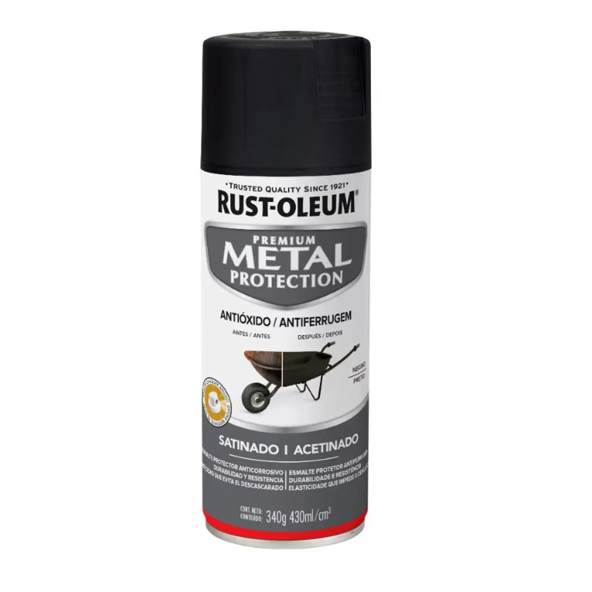 Rust-Oleum Spray Mp Gris Humo Brillante 340Gr 272081
