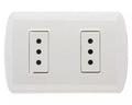 Mec Enchufe Doble 10/16 A Aris Comp.  Bco 0200Ap0557