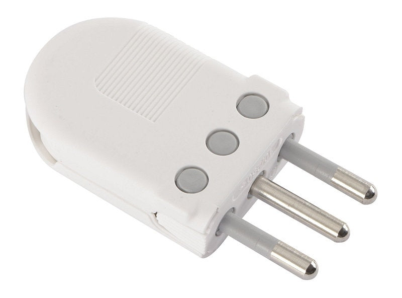 Enchufe Macho 2 X 10 Gewiss 28003 Blanco