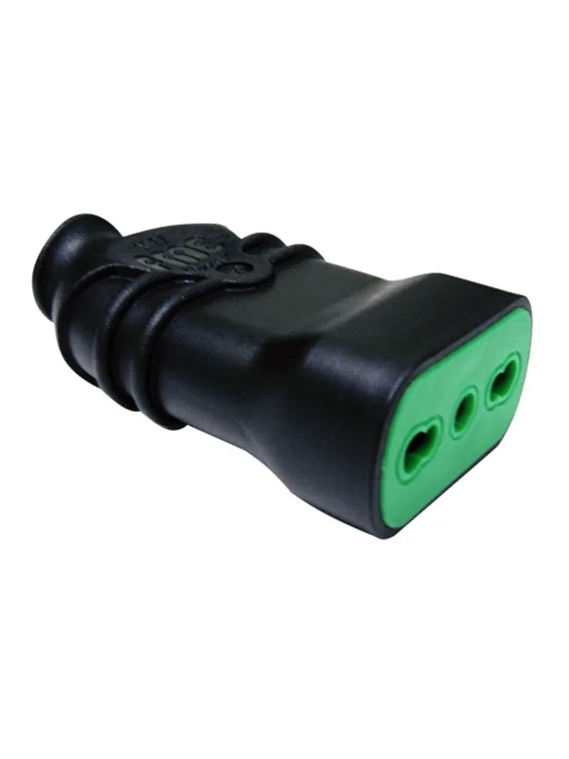 Enchufe Hembra Vol 2P+T 16A Negro 681111Fantom