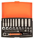 Bahco Maleta Llave Dado 1/4 37 Pz Largos Sl25l