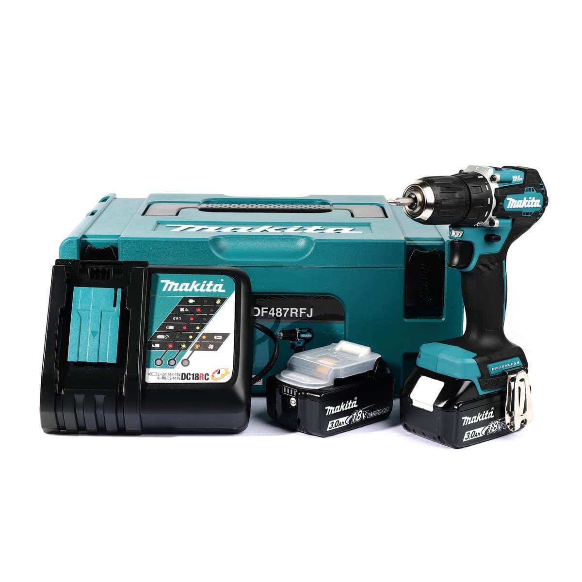 Makita Atornillador Inalamrico De Impacto 18v 13mm Ddf487rfj