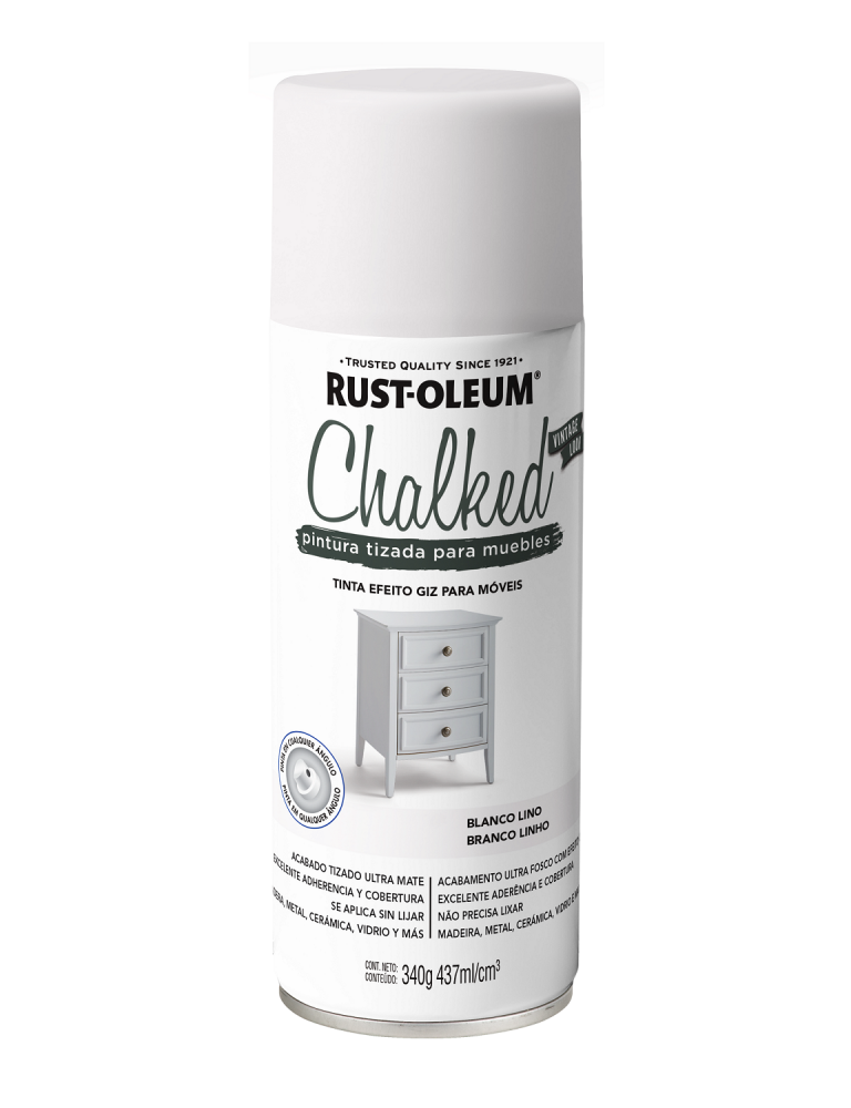 Rust Spray Chalked Aerosol Blanco Linio 335341