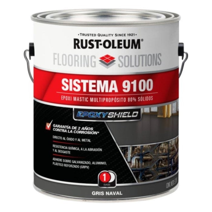 Rust-Oleum 9100 Epoxy Mastic Gris Naval 1Gl