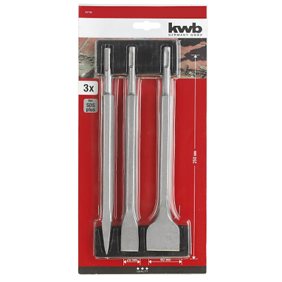 Kwb Set 3 Cinceles Sds Max 49190103