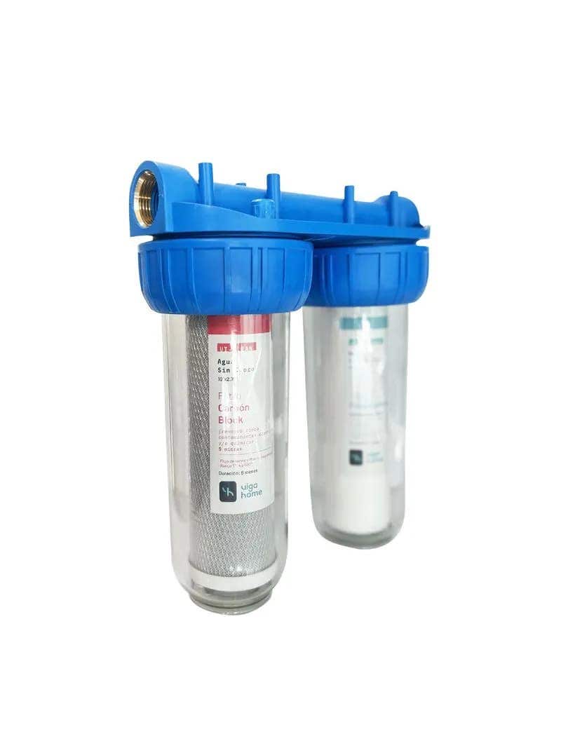 Filtro Doble Para Sedimentos Y Cloro Del  Agua Viga Home