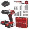 Einhell Taladro Percutor Inalambrico con Accesorios 4514221  TE-CD 18/2 Li-i +6
