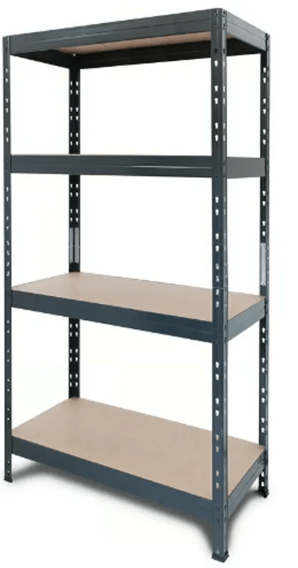 Estante Metalico 4 Niveles Negro 148x70x30cm