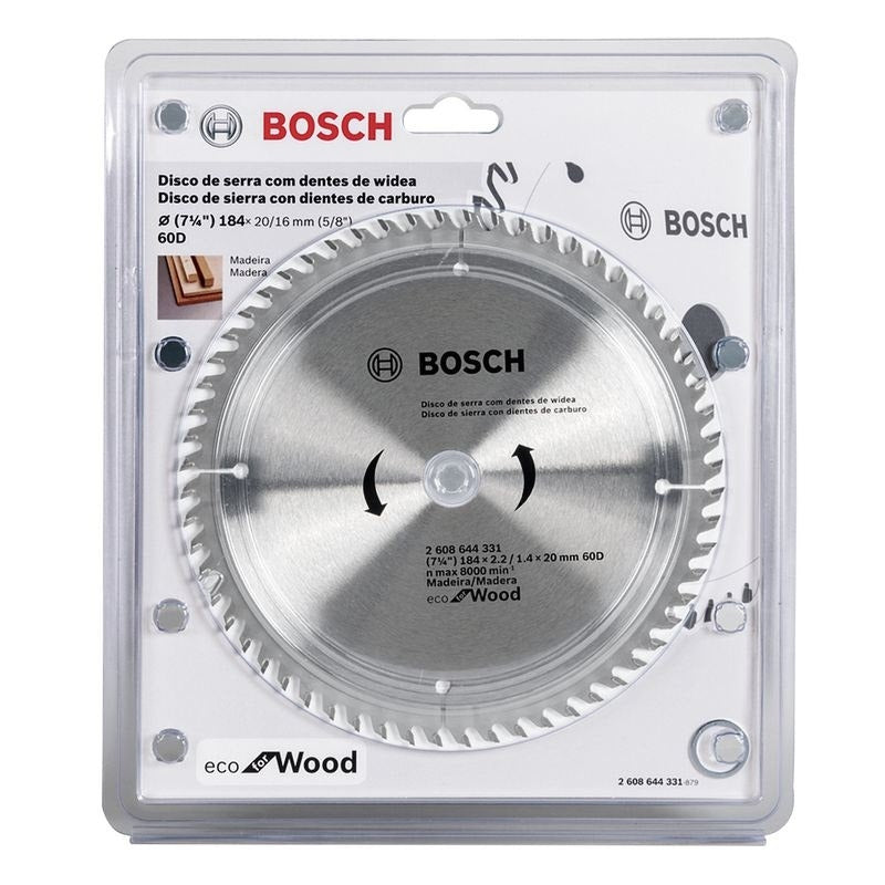 Bosch Disco Sierra Circular Eco 7 1/4" X 60 Dientes