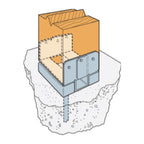 Simpson Base Para Poste Ajust. Y Con Sep. Aba44Rz