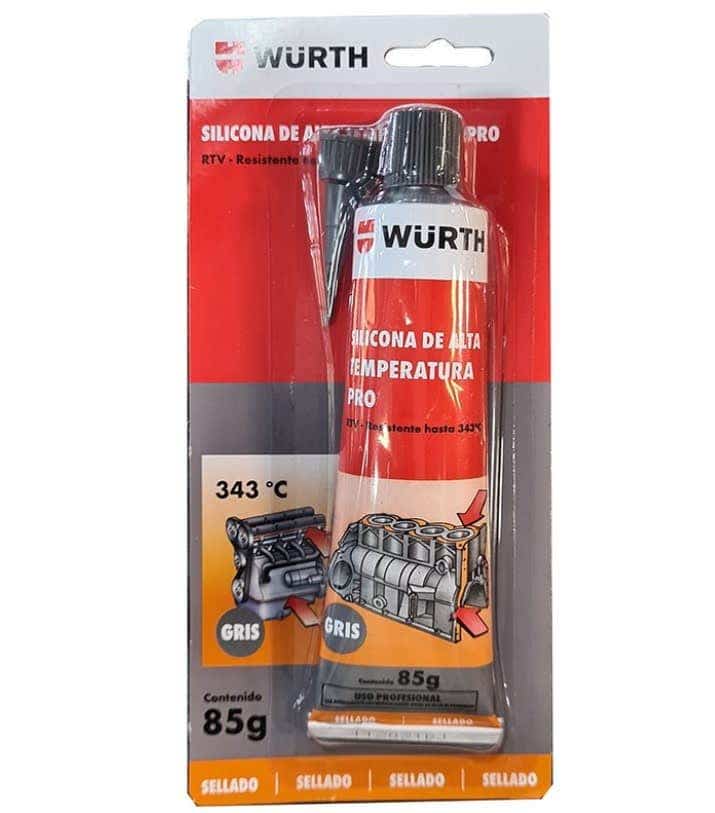 Wurth Silicona Alta Temperatura Gris 85Grs