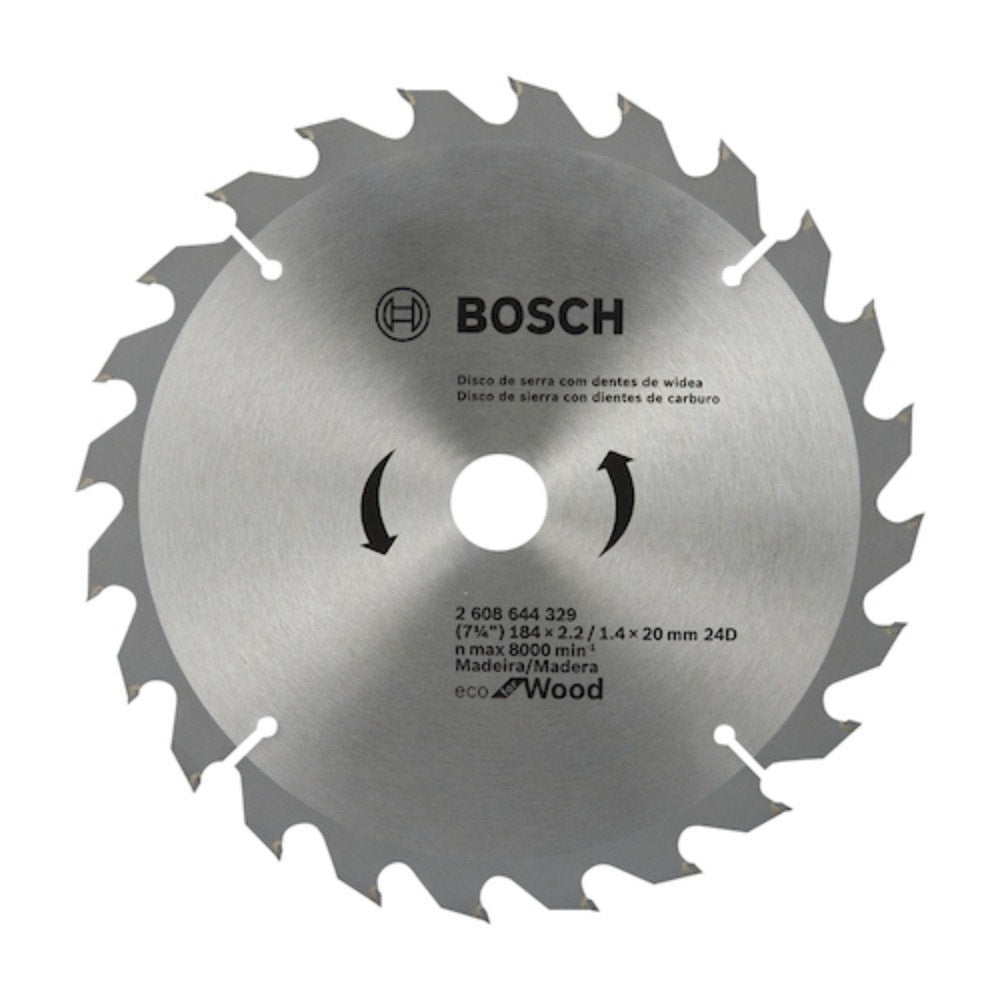 Bosch Disco Sierra Circular Eco 7 1/4" X 24 Dientes
