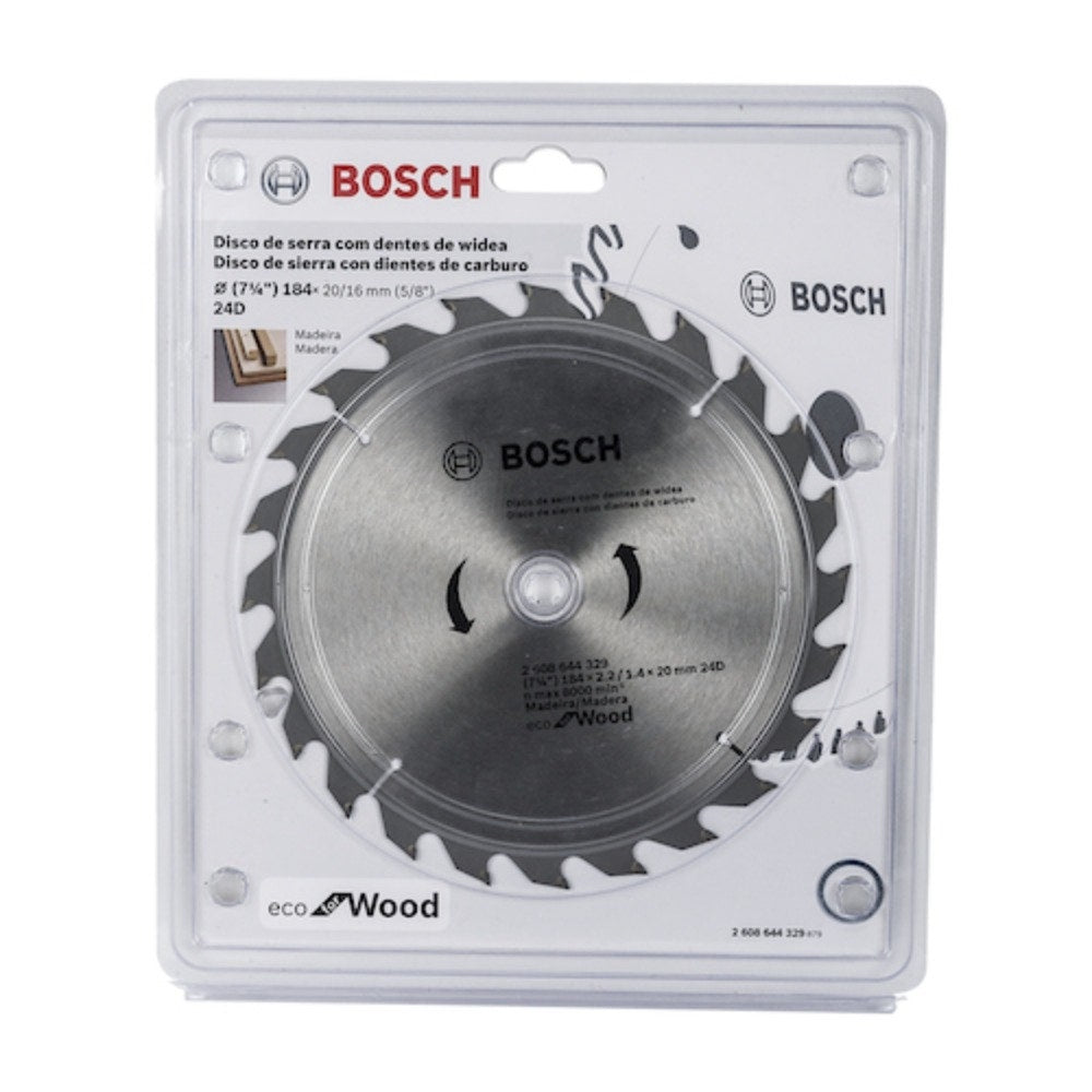 Bosch Disco Sierra Circular Eco 7 1/4" X 24 Dientes