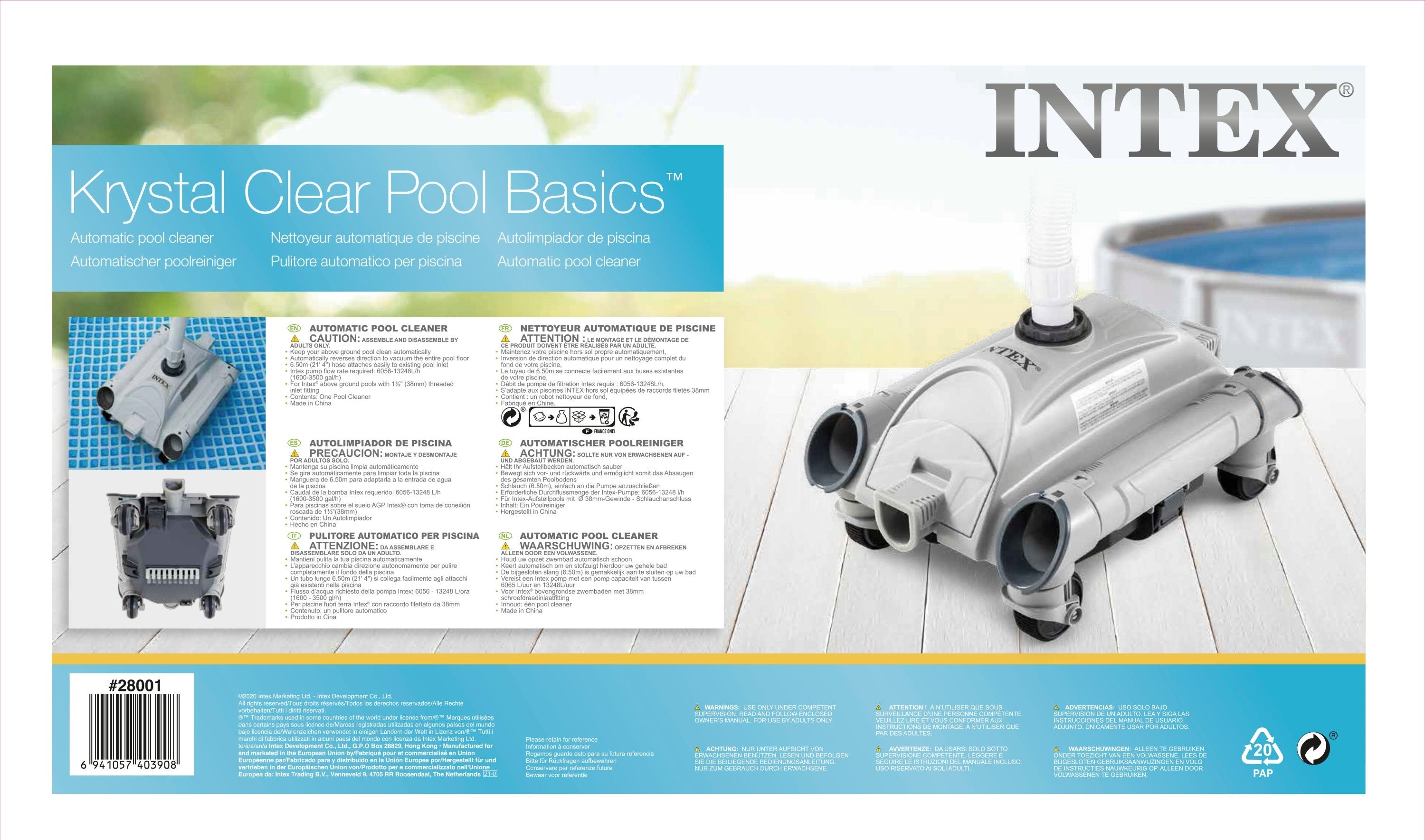 Intex Limpia Fondo Piscina Automatico 28001