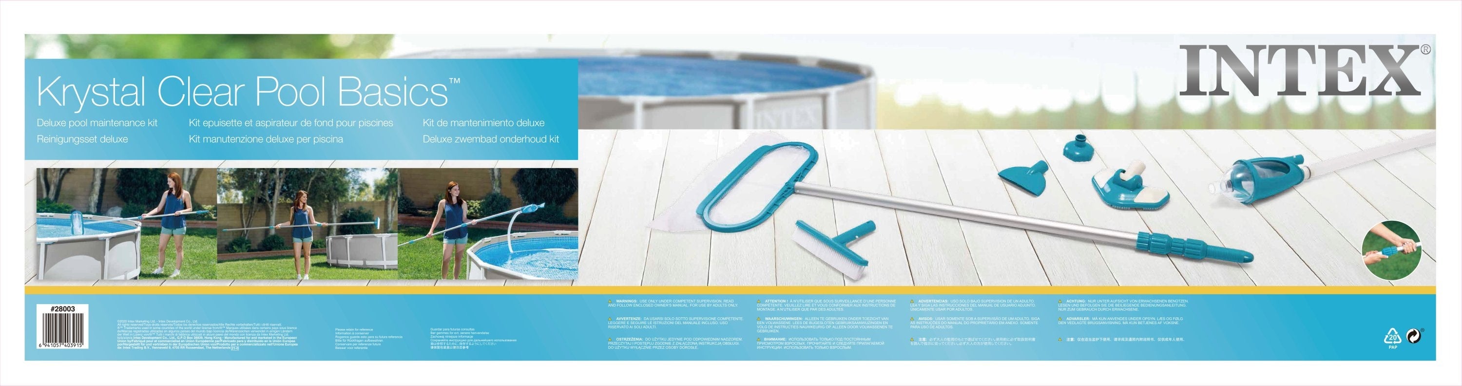 Intex Kit Mantencion Piscina Deluxe 28003
