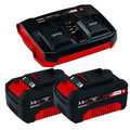 Einhell Cargador + 2 Bateria 3,0 18V 4512083 2X 3,0Ah & Twincharger Kit
