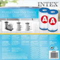 Intex Set 2 Pack Cartuchos Filtro Tipo A 29002