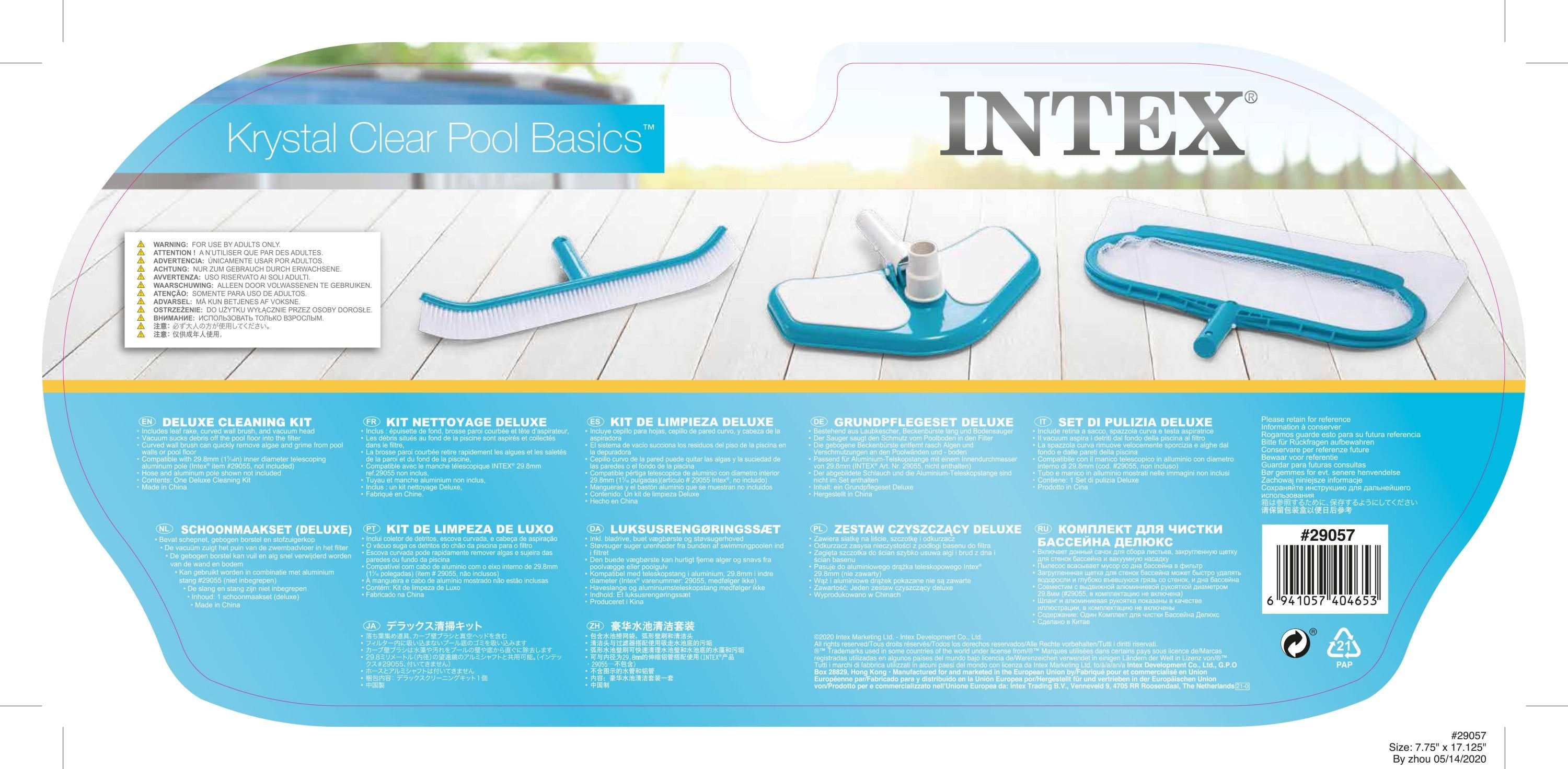 Intex Kit Limpieza Pisc Deluxe 3Acc 29057