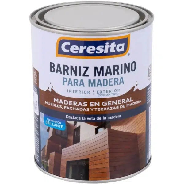 Ceresita Barniz Marino C/Tinte Alerce 1/4 Gl