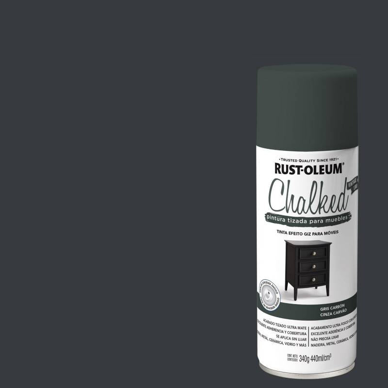 Rust Spray Chalked Aerosol Gris Carbon 335347