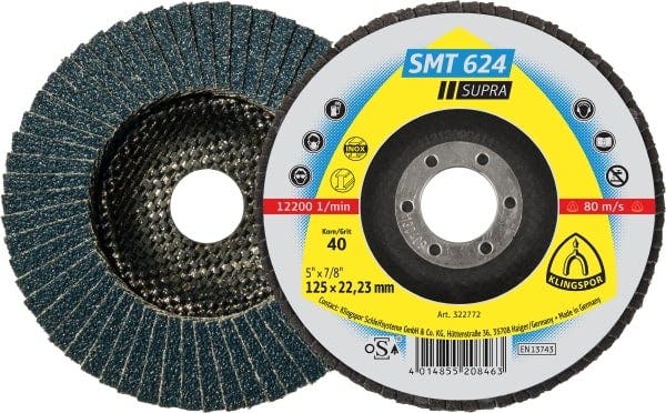 Klingspor Disco Lija Lamina 115X22.23 Gr 40 Flap