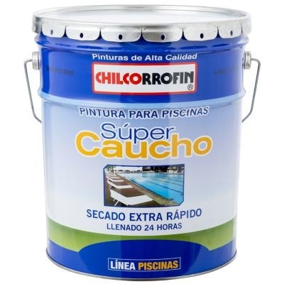 Pintura Piscina Super Caucho  Azul Piscina.Tn