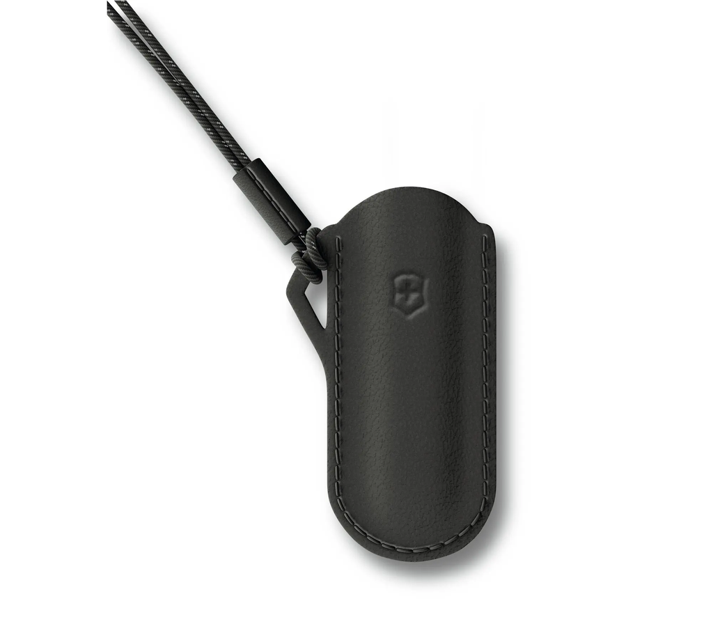 Victorinox Estuche Cuero Dark  Con Cordon 4.0670.3