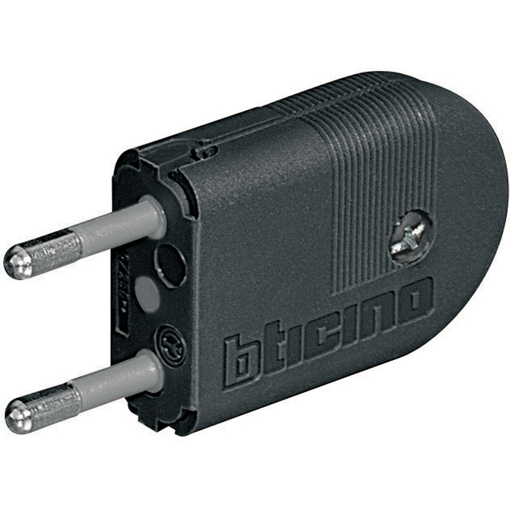 Bticino Enchufe Macho Prof. 2P 10A Gris S2492Ge