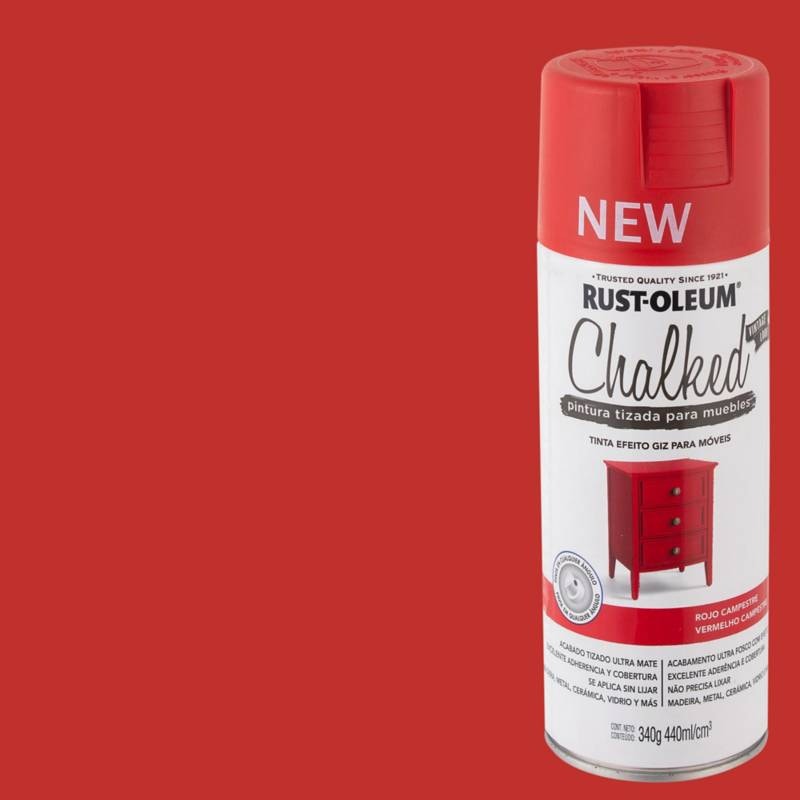 Rust Spray Chalked Aerosol Rojo Campestre 343434