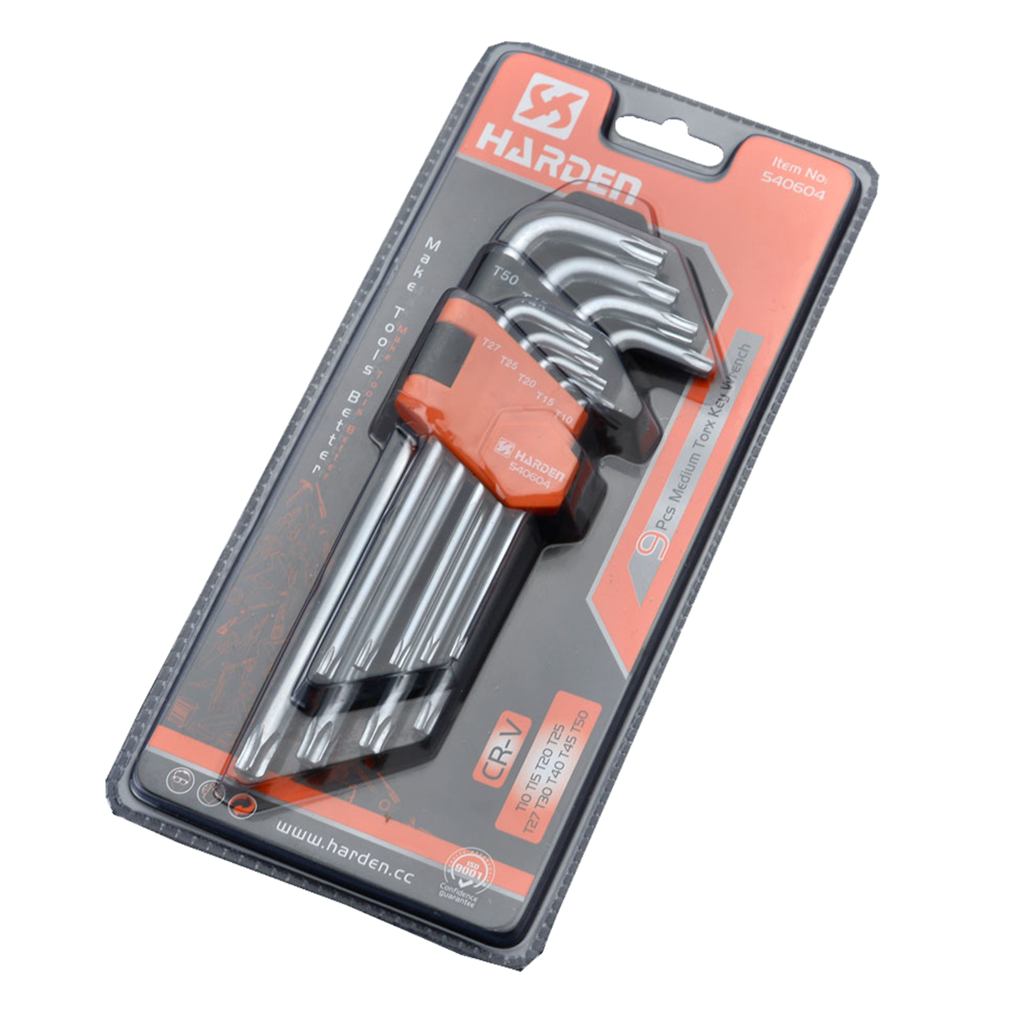 Harden Set Llaves Torx Cr-V 9 Pzc 540604