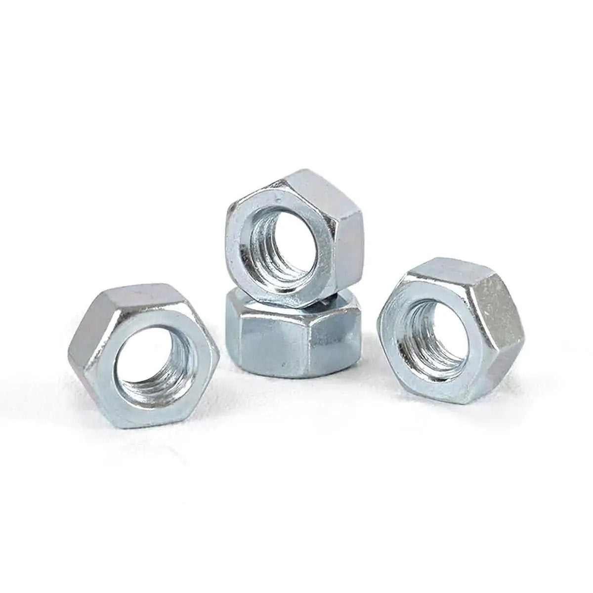 Tuerca 1/4 Hex Hg Zn ( 100 Un )