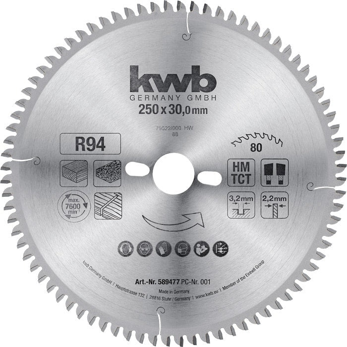 Kwb Hoja Sierra 10" 80D 49589467