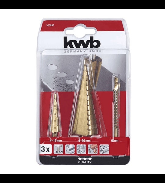 Kwb Set Brocas Escalonadas 3pz - 525890