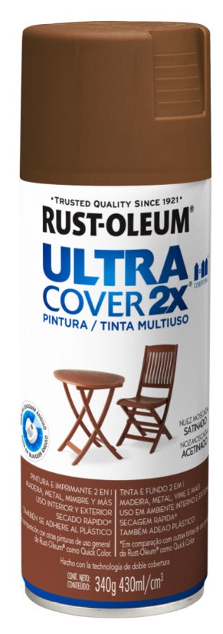 Rust-Oleum Spray Uc2X Nuez Moscada Satinado 340Gr 262194