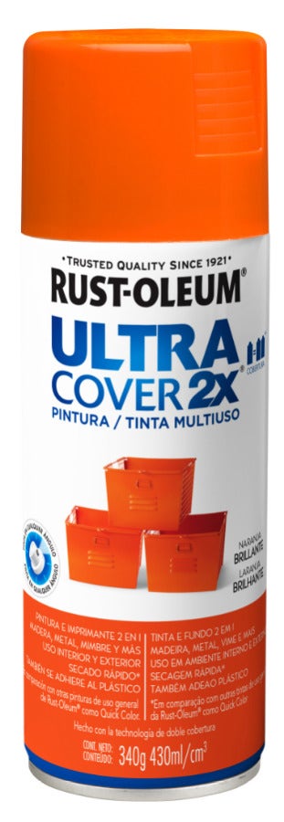 Rust-Oleum Spray Uc2X Naranja Brillante 340Gr 262161