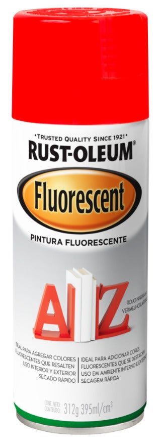 Rust-Oleum Spray Esp Fluor Rojo-Naranja 312Gr 272128