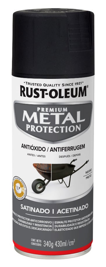 Rust-Oleum Spray Mp Negro Satinado 340Gr 272101