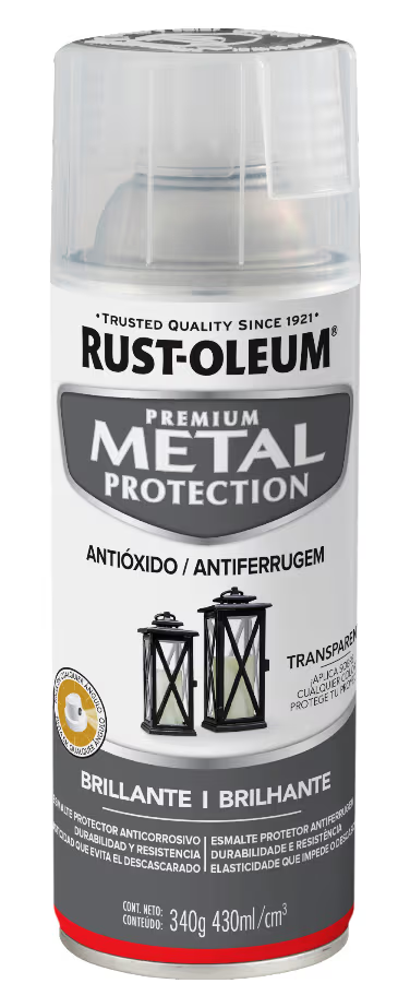 Rust Spray Metal Proteccion Transparente Brillante 340Gr 351540