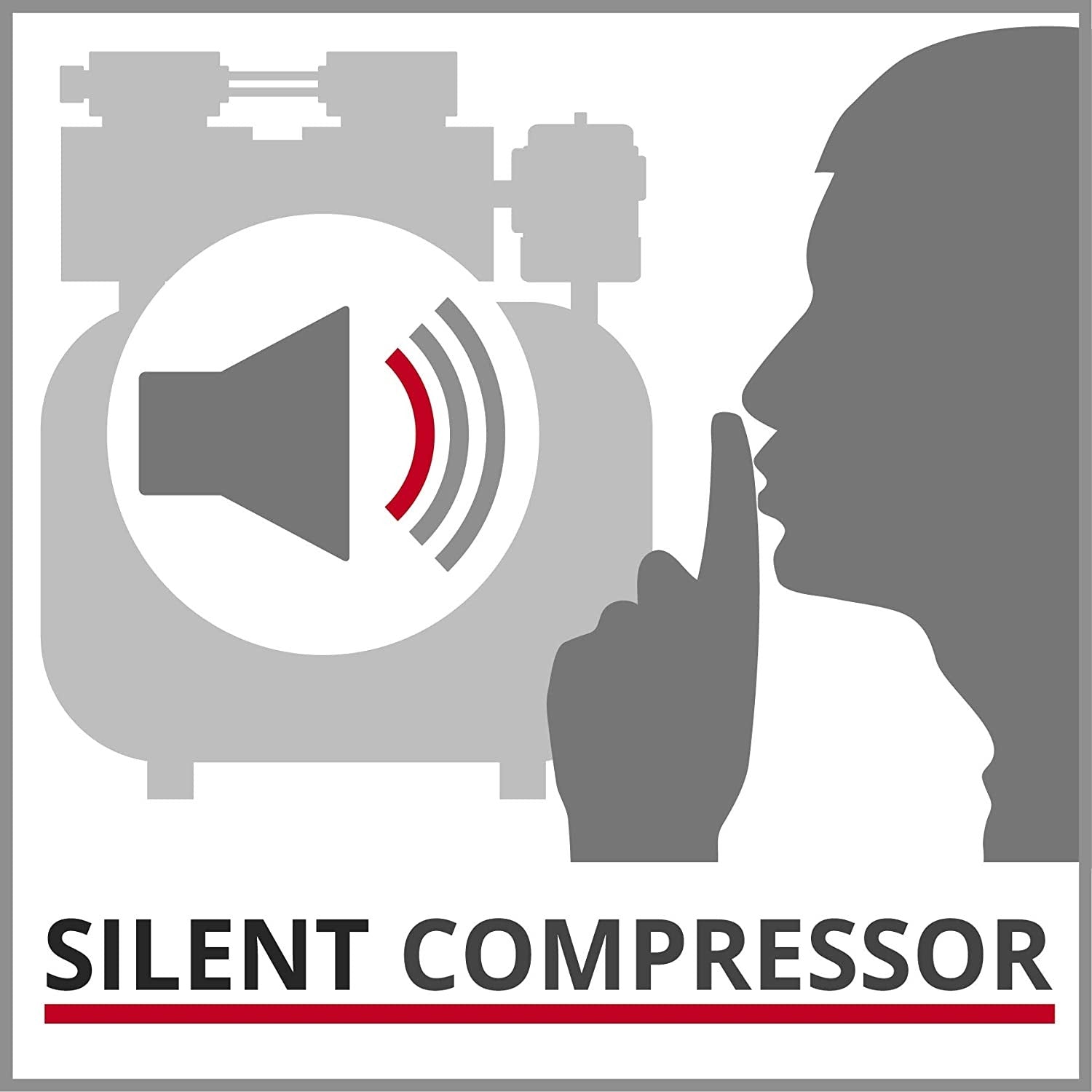 Einhell Compresor Silencioso 6L / 8Bar 4020600 Te-Ac 6 Silent